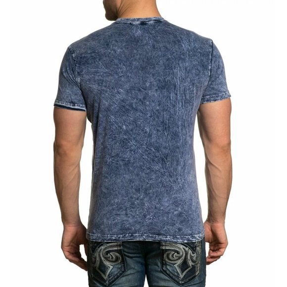 AFFLICTION Men's T-Shirt AC IROQUOIS Premium Black - Picture 5 of 8